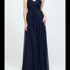 Allure Navy Blue Bridesmaid dress